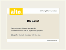 Tablet Screenshot of cms.alto.de